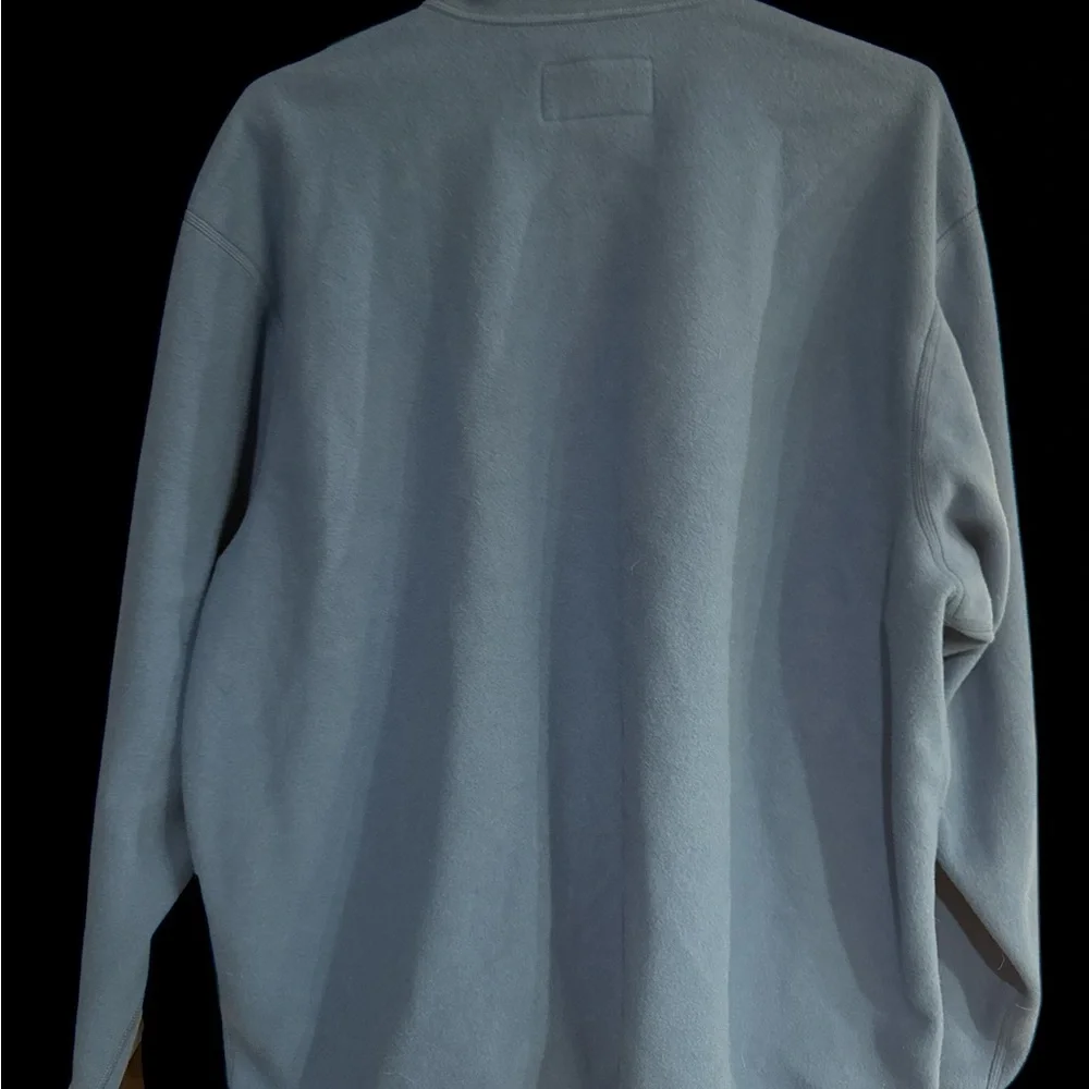 REI Sky Blue Varsity Jacket with Gold Accents - Picture 3 of 5